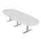 Skutchi Designs 45 in W, 120 in L, 29 in H, Engineered Wood Top, White HAR-BOVL-46X119-T-WHCYPRESS - alternate 1